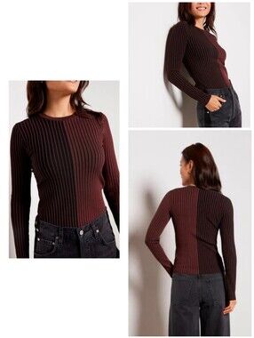 Pistola BETSY Variegated Rib Lomg Sleeve Crewneck